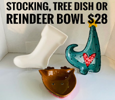 Stocking, Tree Dish or Reindeer Bowl